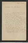 Nachlass Franz Steindachner, Brief von L. W. Schaufuss an Franz Steindachner (25.03.1875), Inv.Nr. 446.01, Seite 1